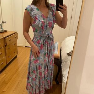 Hydrangea maxi dress